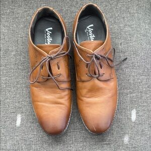 Vostey Tan Leather Oxfords